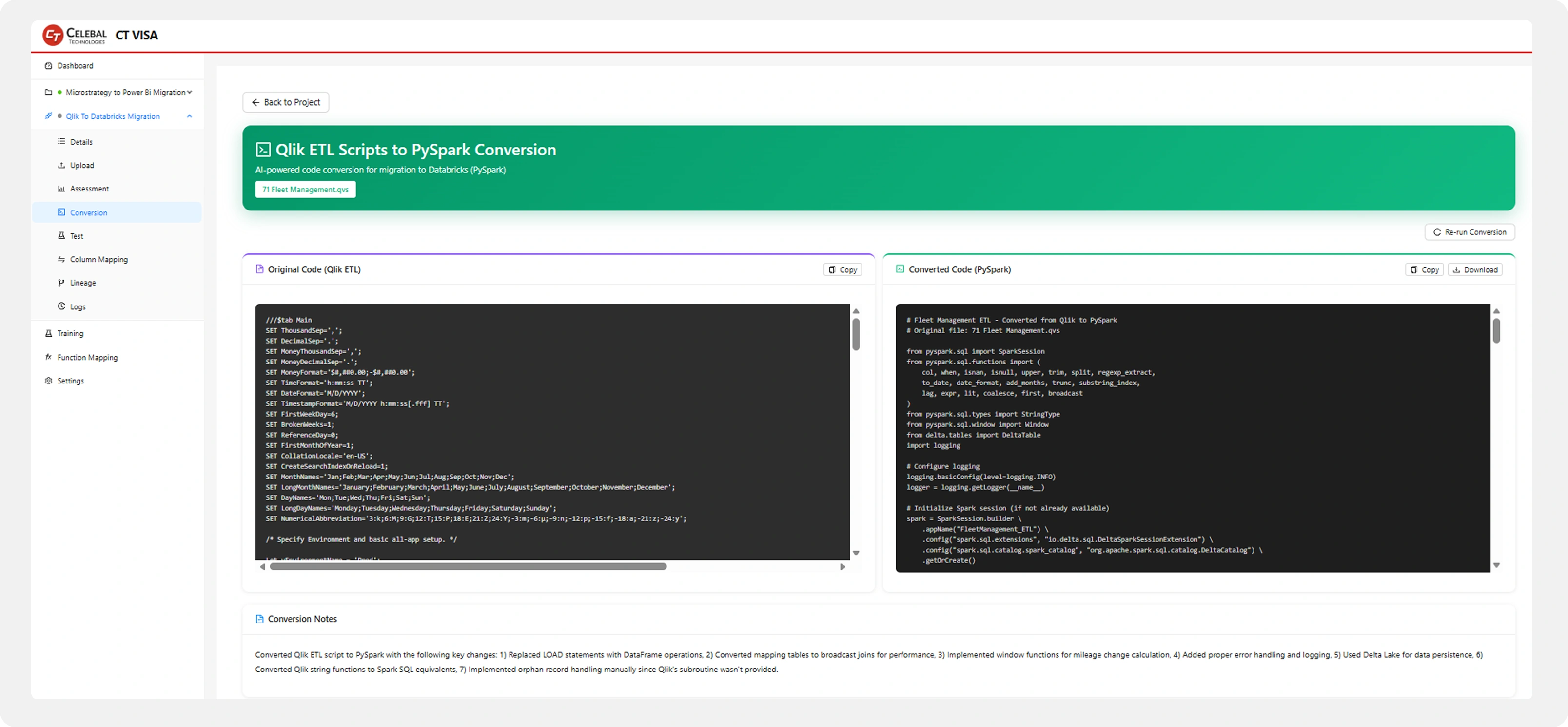 Conversion View