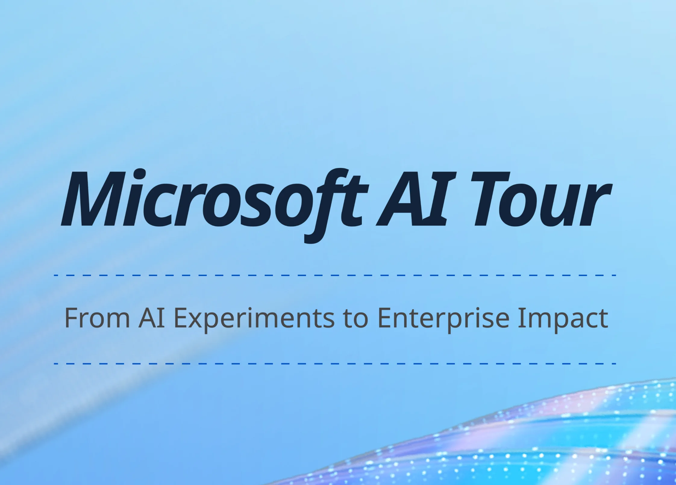 Microsoft AI Tour 2026